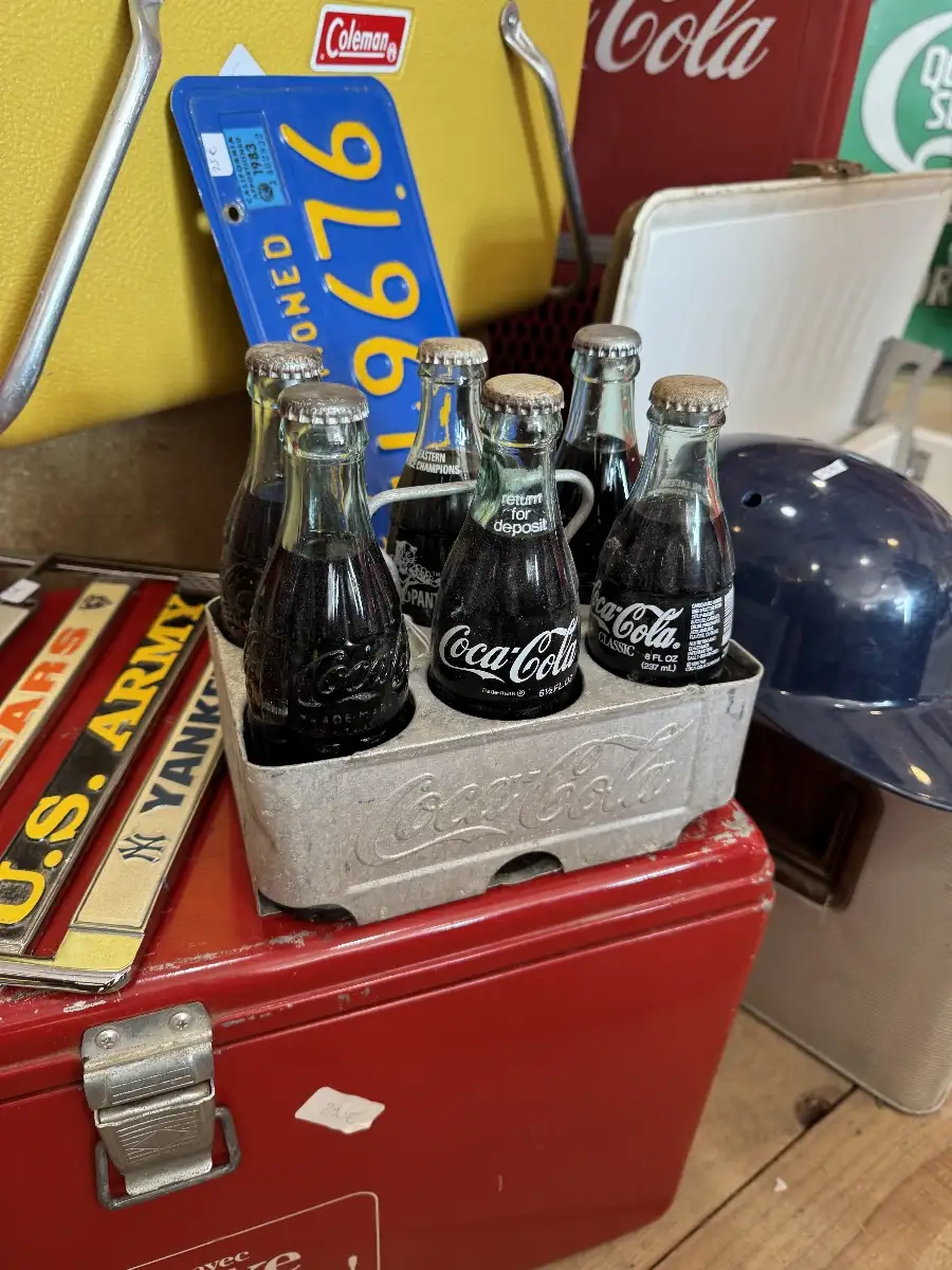 Support bouteille coca cola alu