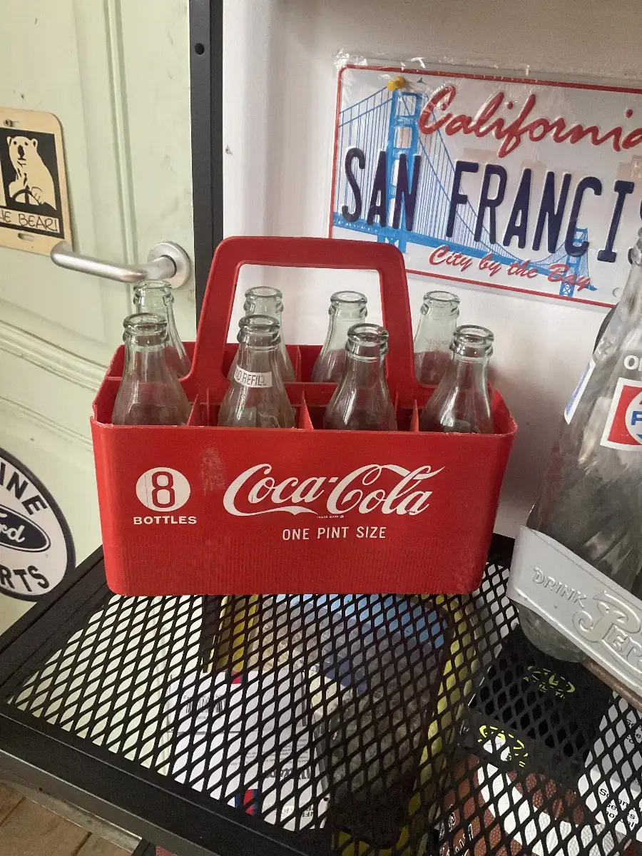 Porte bouteille coca cola plastique
